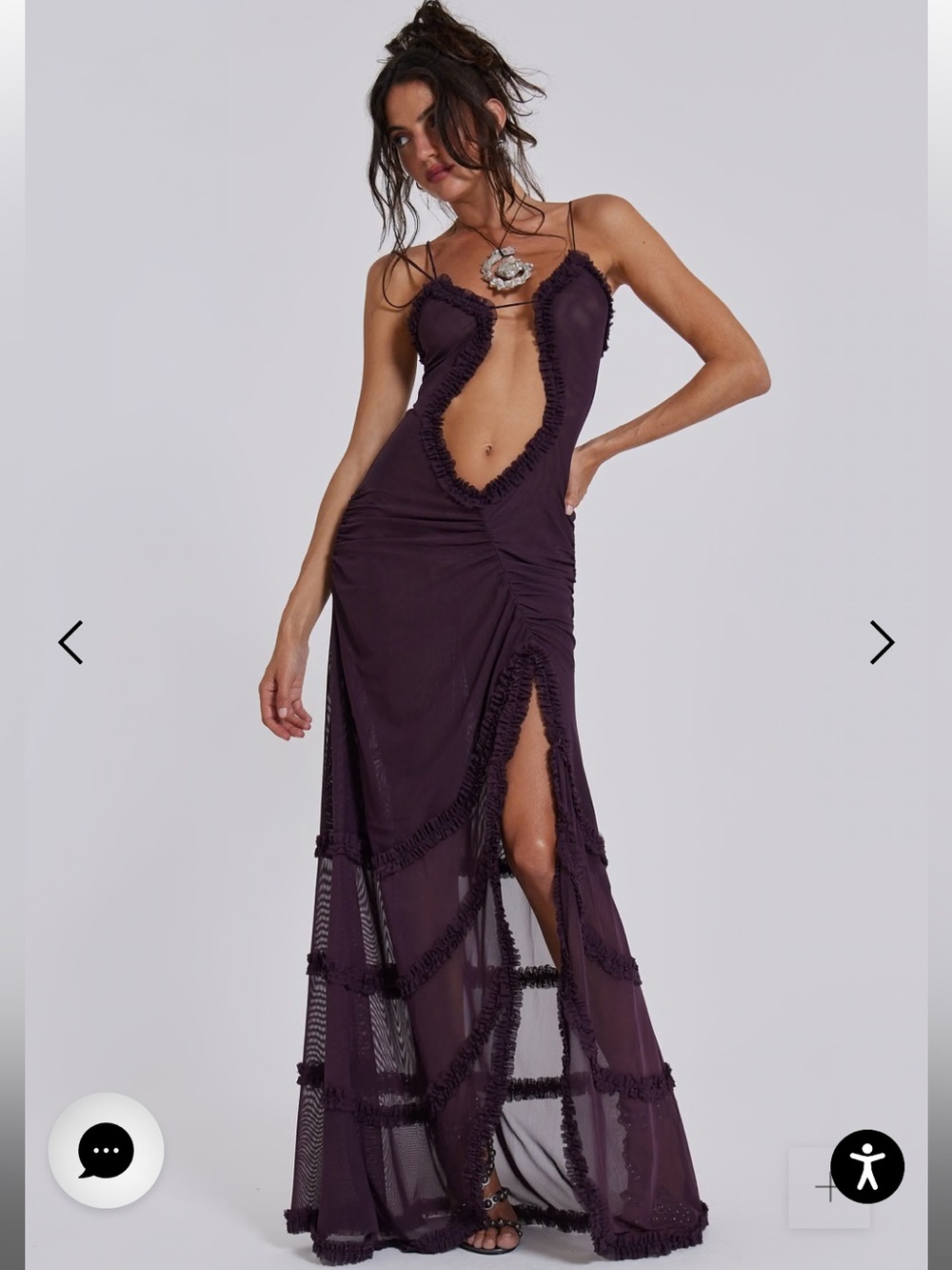 Jaded London Fatale Dress in Dusk